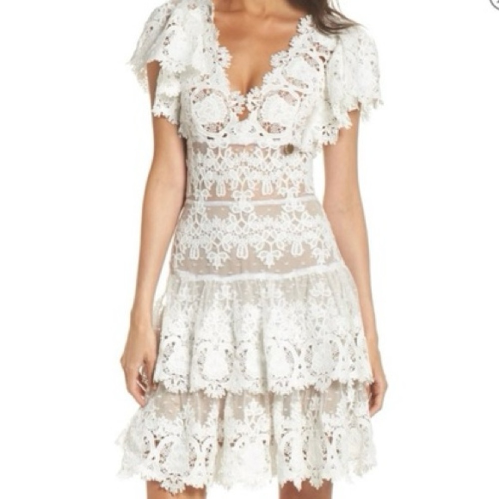 Bronx and Banco REVOLVE White Lace Dress Size XS